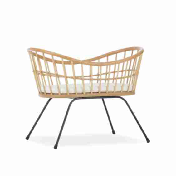 Aria Wave Rattan Crib