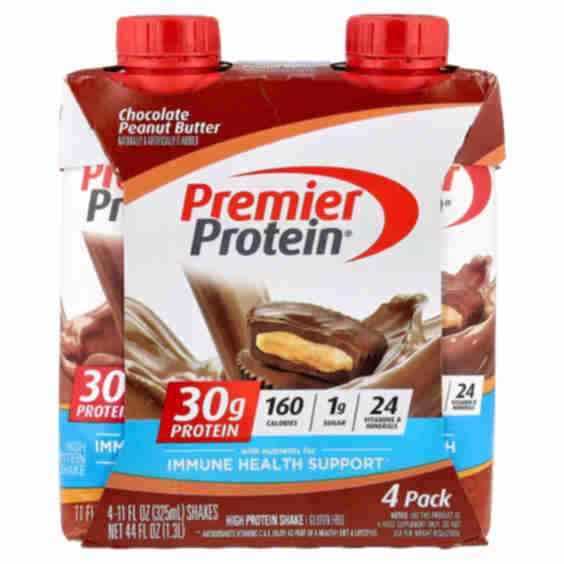 High Protein Shake, Chocolate Peanut Butter, 4 Shakes, 11 fl oz (325 ml) Each
