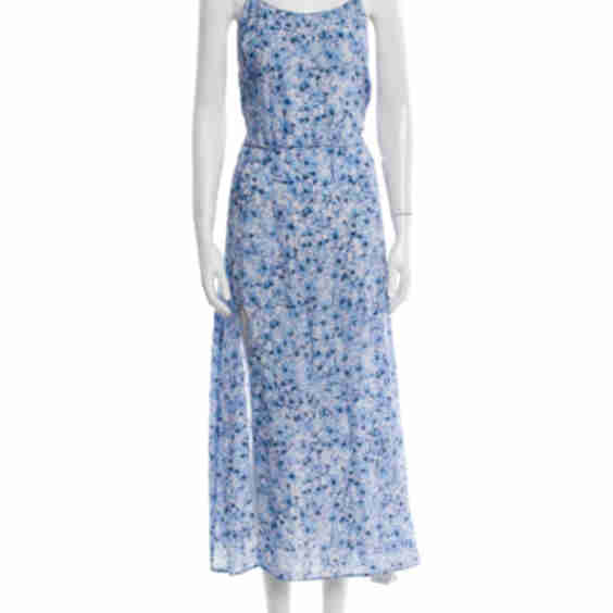 Floral Print Long Dress (Pre-Owned)