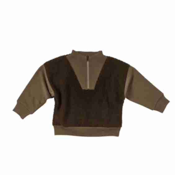 Kids Half Zip Sherpa Pullover