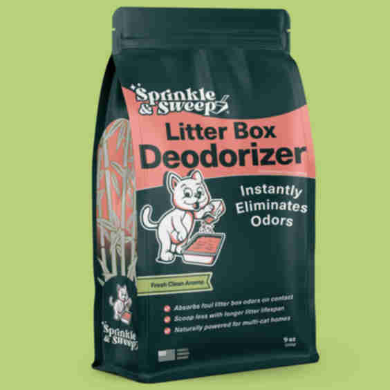 Litter Lifespan Enhancer & Cat Litter Box Deodorizer 8-oz bag