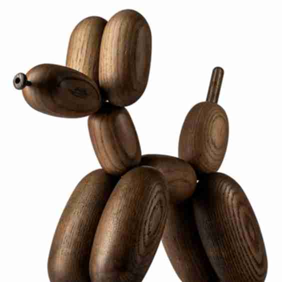 Ballon Dog Large Oak Figurine