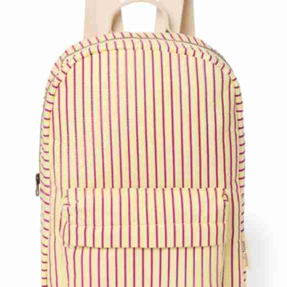Poplin Striped Midi Backpack