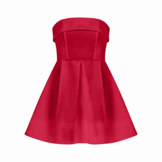 Wild Flower Flared Satin Mini Dress