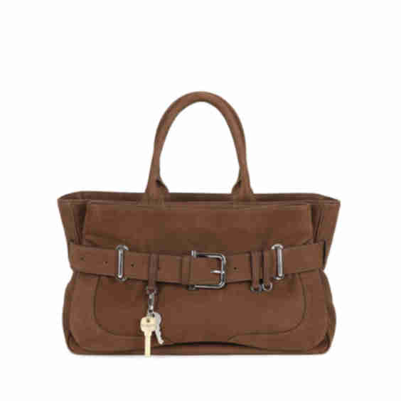 Brocle Buckle Leather Tote Bag