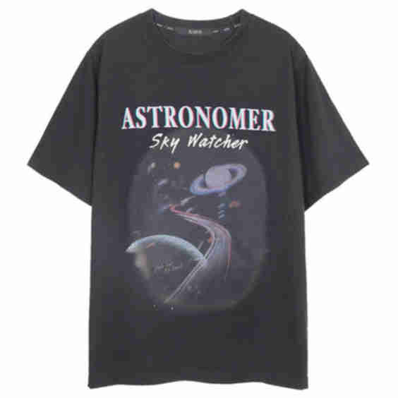 Space Print Washing Tee
