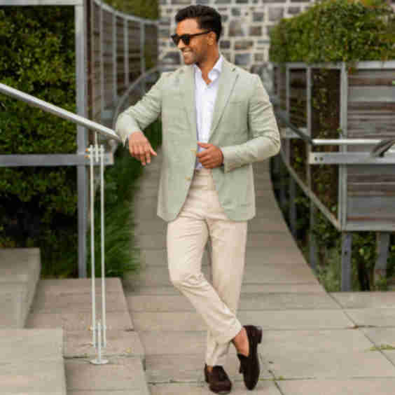 The Lorenzo Linen & Cotton Blazer