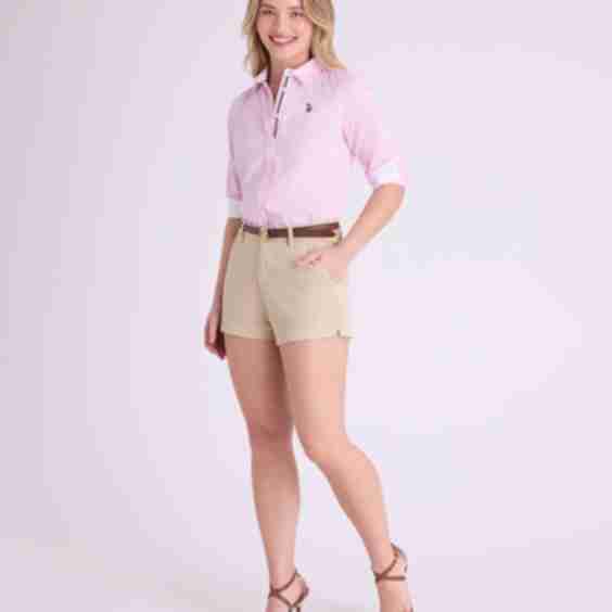 Long Sleeve Solid Stretch Oxford Shirt