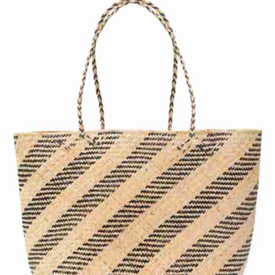 Rattan Market Tote Natural