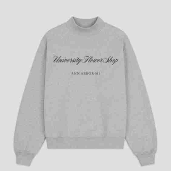 University Flower Shop - Mock Neck Sweatshirt