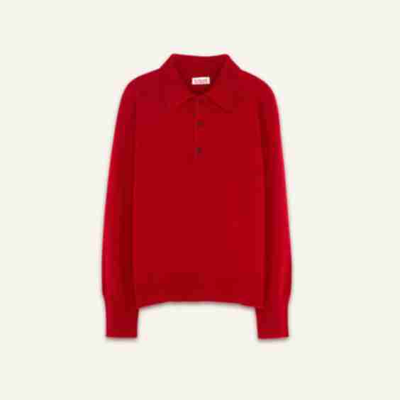 Men's Cashmere Polo Top