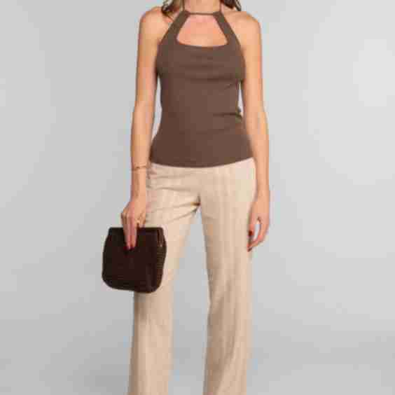 Cotton Top with A Keyhole Detail 7563