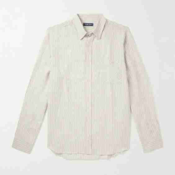Telles Linen Stripes Relaxed Fit Shirt