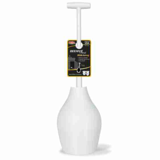 Beehive Max Hideaway Toilet Plunger with Holder