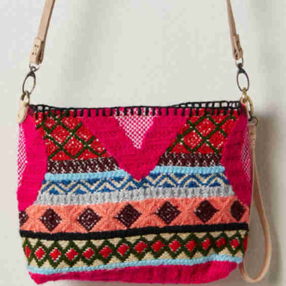 Multi Pattern Crossbody Bag
