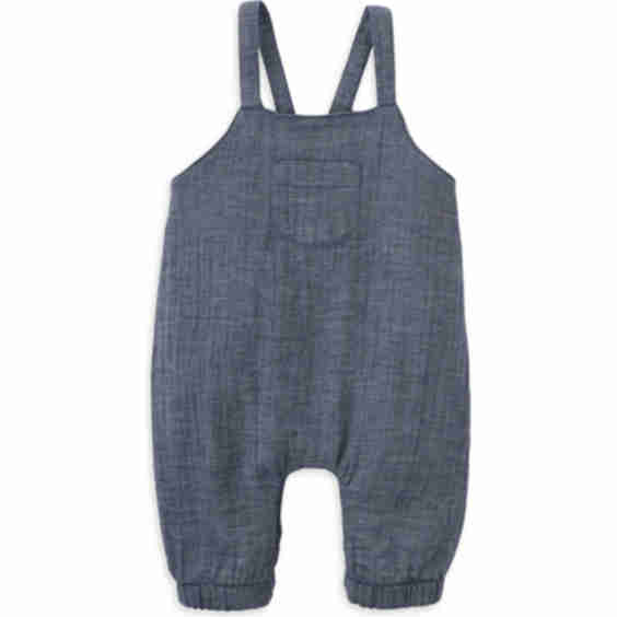 Carl Overalls for Newborn in Denim