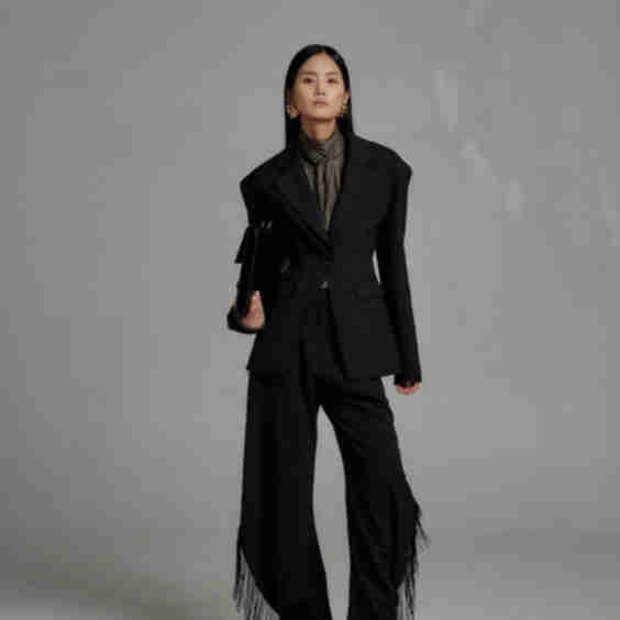 Fringe Suit Pants