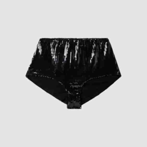 Sequin Mesh Hotpants 