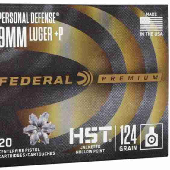 Personal Defense HST 9mm Luger +P 124 Grain HST 1200 fps