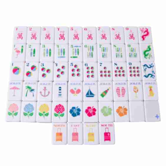 Bespoke X Gray Malin Beach Club XL Mega Mahjong Tiles