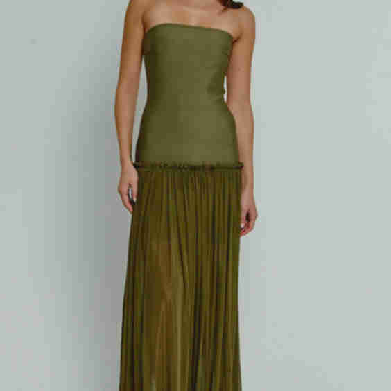 Bandage Drop Waist Maxi Dress
