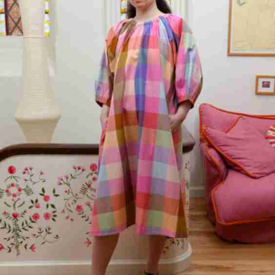 Ballad Dress In Midsommar Plaid