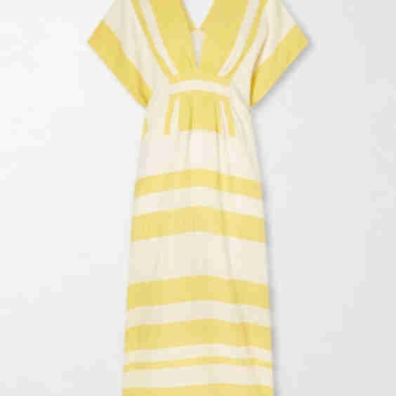 Gasira V-Neck Caftan Dress