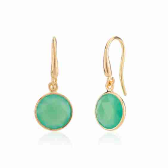 Antibes Chrysoprase & Vermeil Earrings