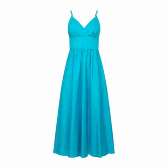 Seren Cotton Dress In Turquoise