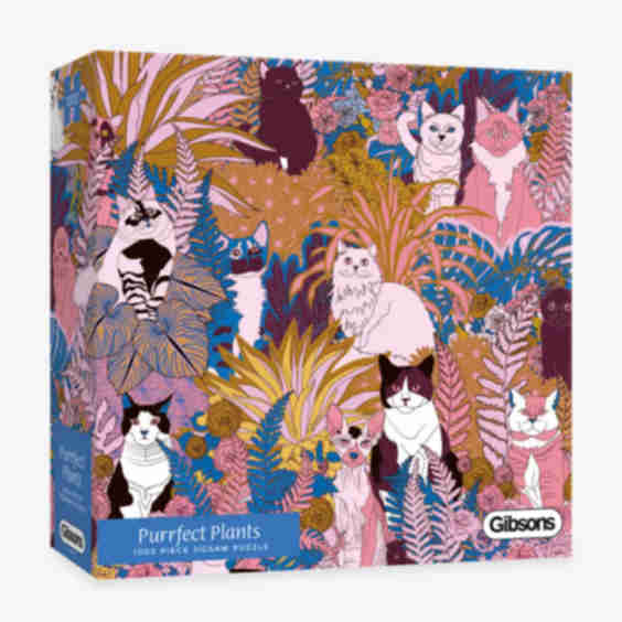 Purrfect Plants 1000 Piece Jigsaw Puzzle