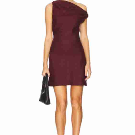 Suis Draped Linen Mini dress