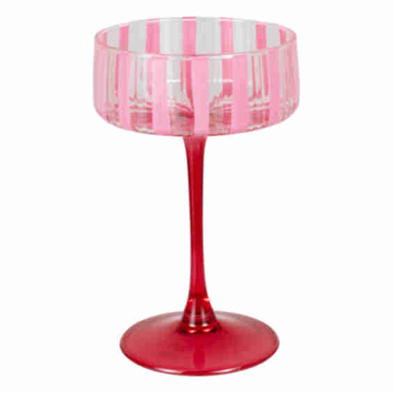 Striped Cocktail Coupes
