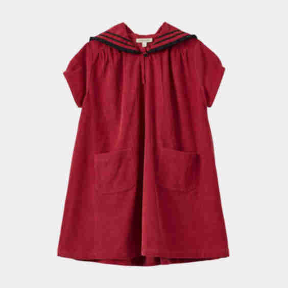Laila Girls Cotton Corduroy Dress