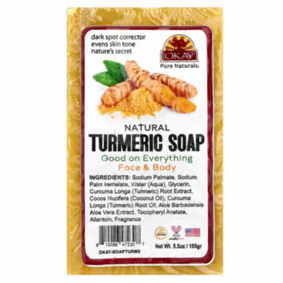Natural Turmeric Bar Soap, Face & Body