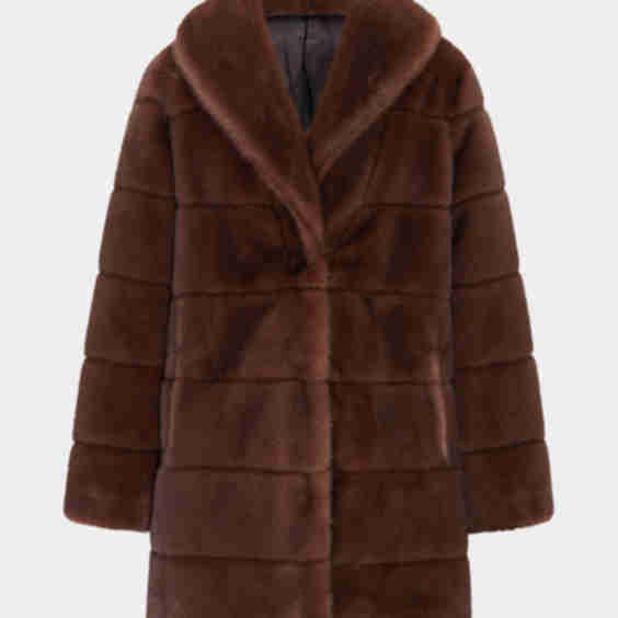 Fur Free Quilted Faux Mink Coat