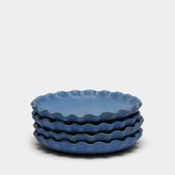 Hand-Glazed Ceramic Salad Plates (Set of 4)
