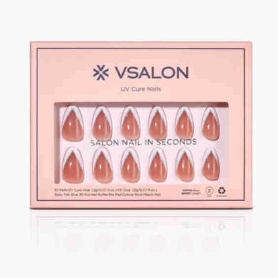 Honey Classic French Tip Glue On Nails
