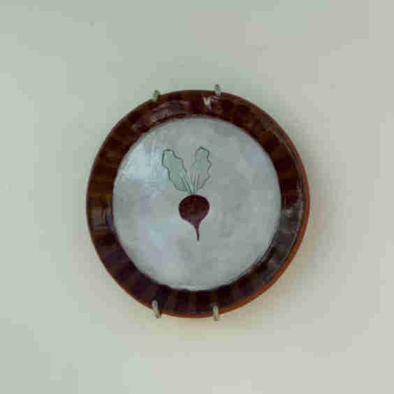 Beetroot Terracotta Wall Plate