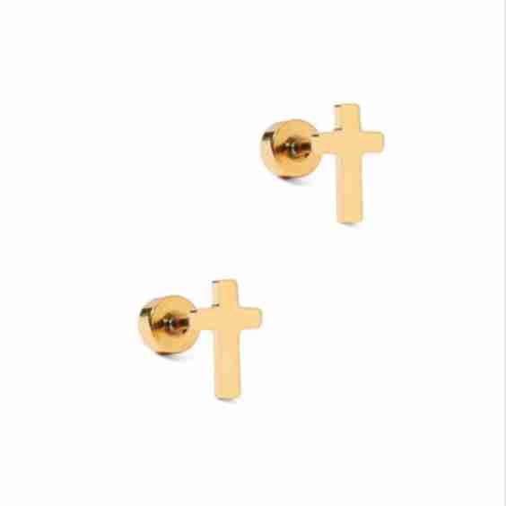 Screwback Stud Earrings - Catherine Cross