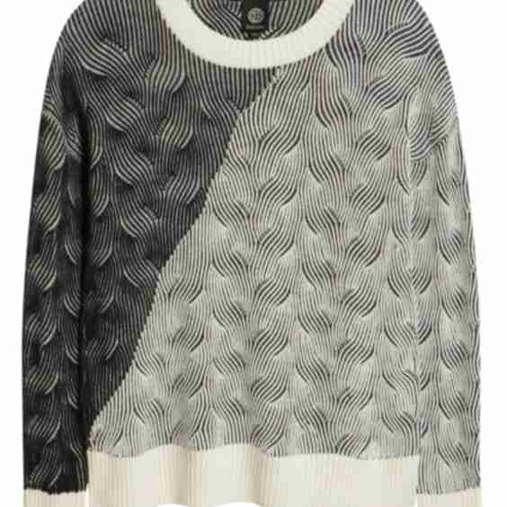 Colorblock Scoop Neck Sweater
