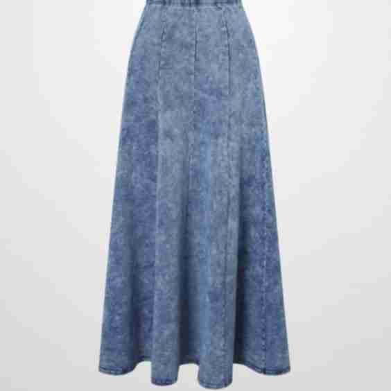 Paneled Flare Skirt 35"