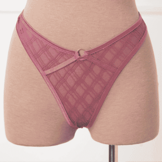 Midrise Mesh Charm Thong 