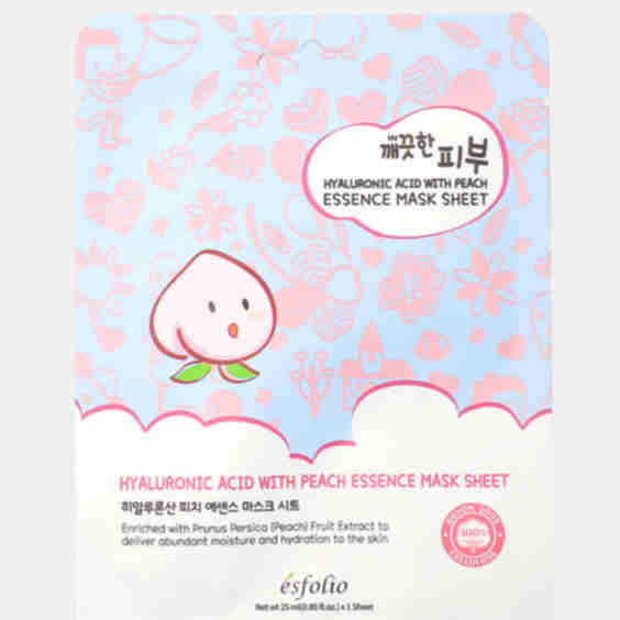 Hyaluronic Acid + Peach Essence Sheet Mask