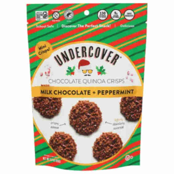 Undercover Milk Chocolate + Peppermint Mini Quinoa Crisps