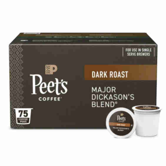Major Dickasons Blend Premium Dark Roast Single Serve Coffee Pods