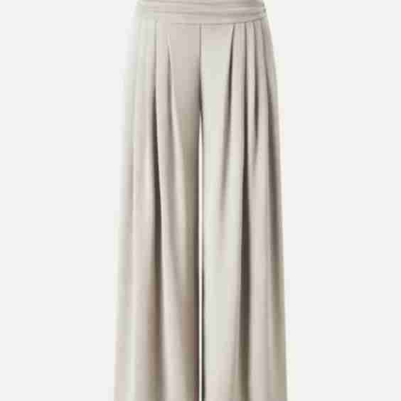 Sandwashed Super Flowy Tucked Palazzo Pant with Pockets