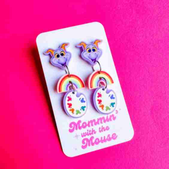 Festival of the Arts Earrings | Figment Epcot Earrings