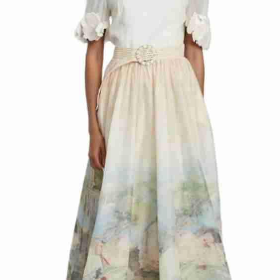  Axelle Matching Set With Floral Applique