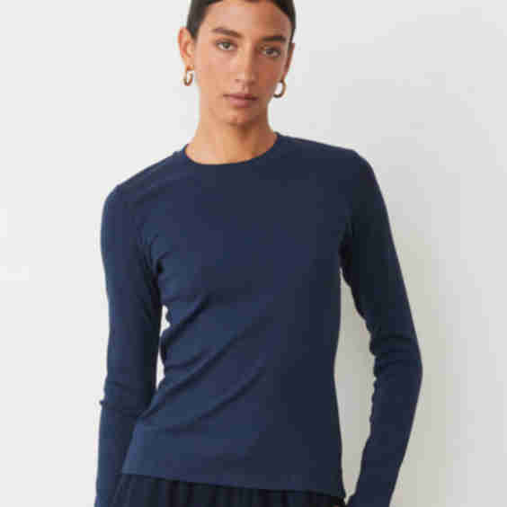 Supimaluxe Rib Long Sleeve Crew