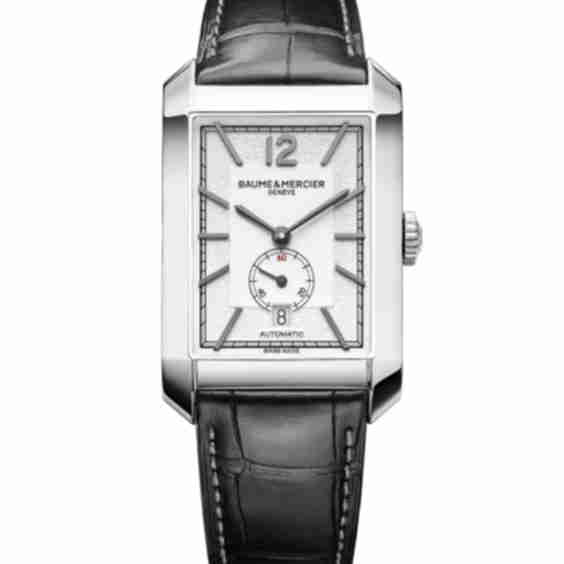 Hampton Stainless Steel & Alligator Strap Watch